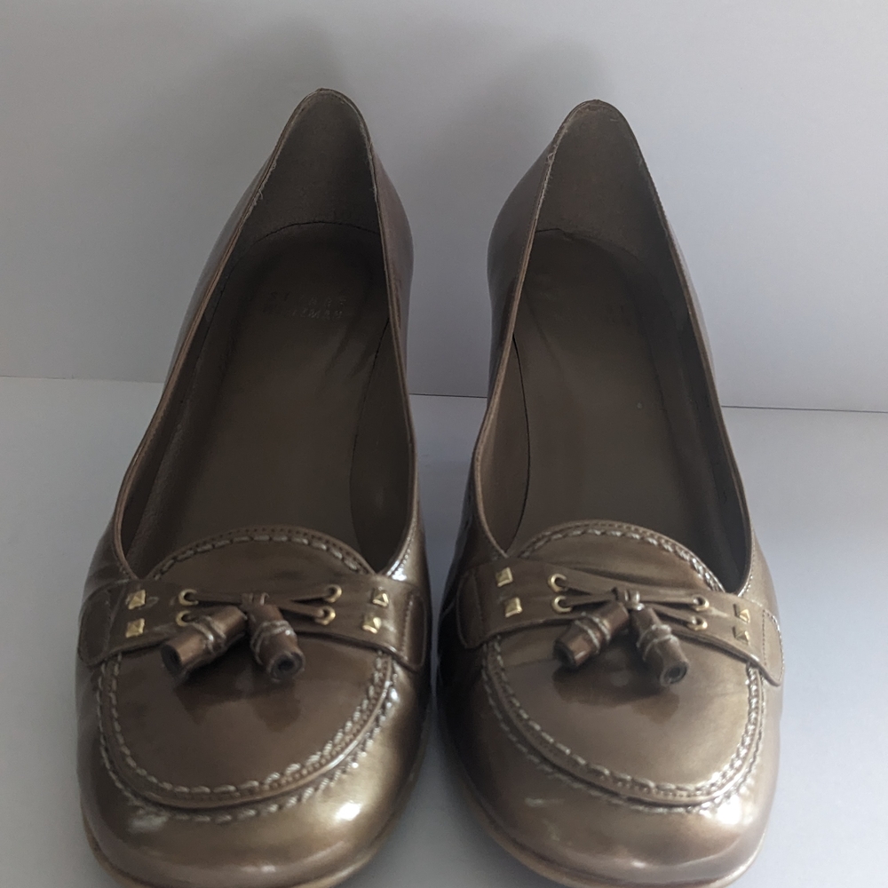 Stuart Weitzman Tan Kitten Heel Pumps 9